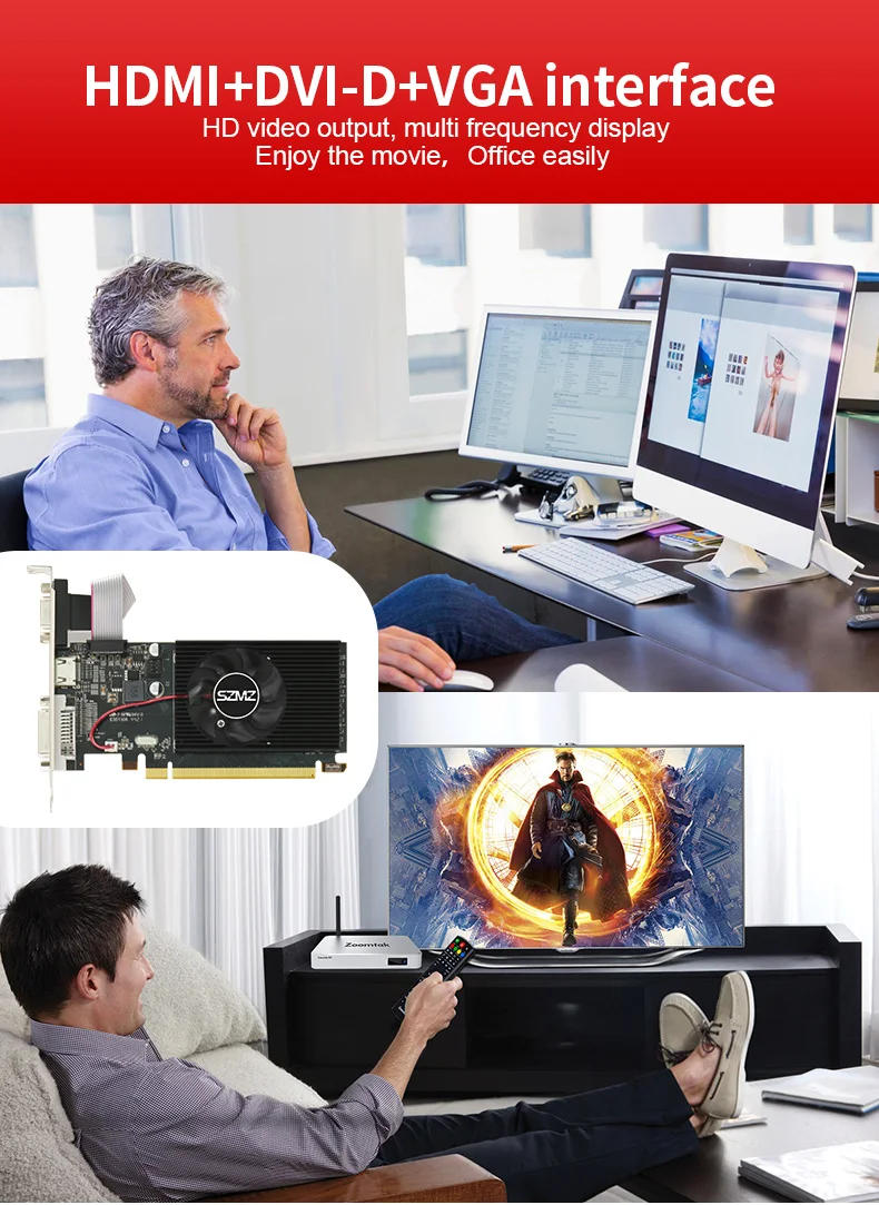 Description Picture 6 of itemSZMZ AMD Radeon Video Card R5 230 2GB Graphic Card Office GPU Computer Graphics Card for Base Use Placa De Video