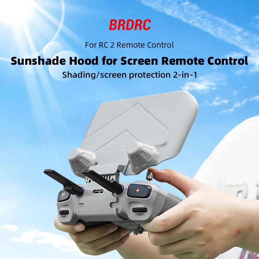 Description Picture 2 of itemBRDRC RC 2 Sunshade for DJI Mini 4 Pro Remote Control Sun Hood Screen Protector Protection Cover Shell For Air 3 Drone Accessory
