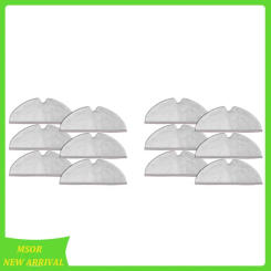 Doings!12Pcs Mop Cloths Replacement For Iconic Brand Roborock S5 Max S6 Pure S6 Max S5 S51 S50 S55 E25 E35 Robot Vacuum Cleaner Parts