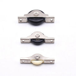 Steel Mute Wheel Sliding Door Wheel Cupboard Groove Load-bearing Nylon Pulley Wardrobe  Wheels Furniture Hardware Accessories