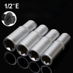 Lengthening Torx Star Wrench Socket 1/2" Drive 78mm Deep E-type Socket E8 E10 E11 E12 E14 E16 E18 E20 E22 E24 Ratchet Sockets