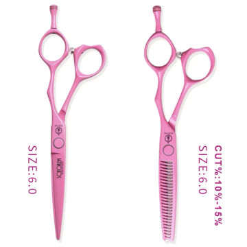 Japan MIZUTANI Scissors Professional Hairdressing Cut Flat Scissors Hit Thin Scissors Master Pink Flamingo Series