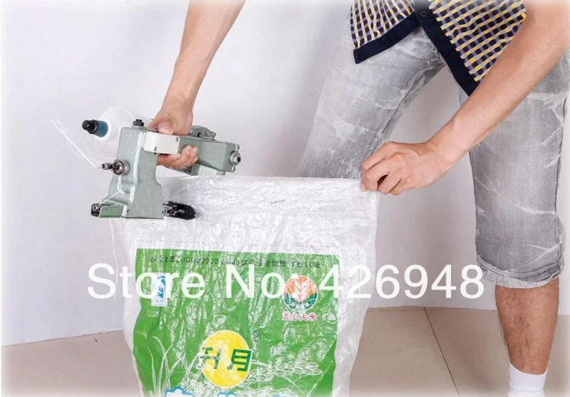 Description Picture 2 of itemGK9-2 Portable Manual sealing machine,hand bag sewing machine,Hand Packet machine,Automatic Tangent,woven bag capper,sack closer