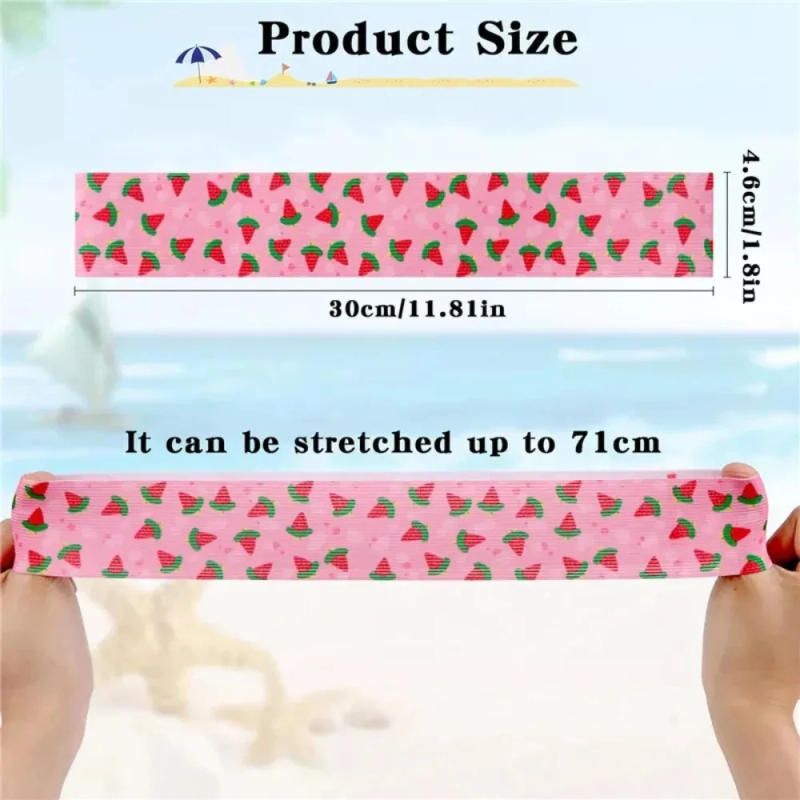 Description Picture 5 of itemTowel Bands for Beach Chairs Colorful Windproof Beach Towel Straps Elastic Bed quilt Sheet Storage Belt Durable Cruise Clips