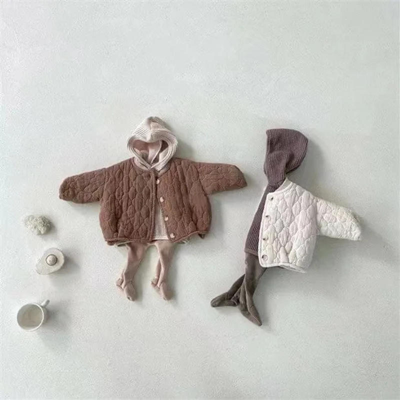 Description Picture 6 of item2025 Winter New Infant Long Sleeve Thick Warm Coat Newborn Baby Comfortable Cotton Padded Jacket Fashion Kids Boy Girl Clothes