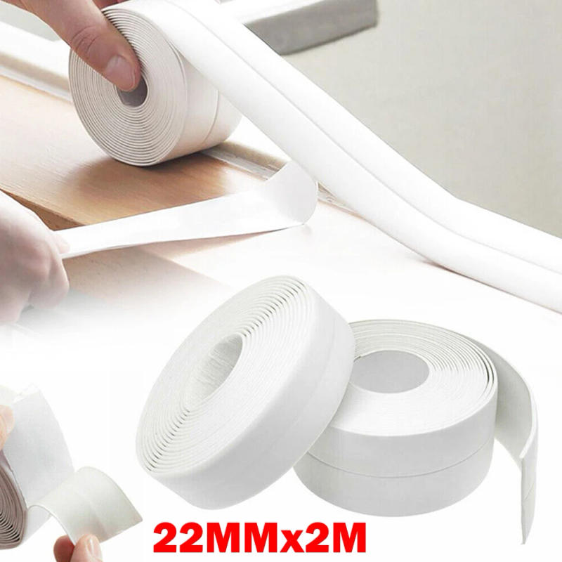 Description Picture 3 of item2M PVC Waterproof Tape Sink Crack Strip Kitchen Bathroom Bathtub Corner Sealing Tape Self Adhesive Sink Stove Crack Stickers