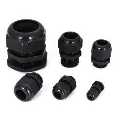 10Pcs Waterproof Cable Gland NPT 1/4 NPT 1/2 NPT 3/8 American Nylon Cable Joint Black Flame-retardant 4-25mm Wire Connector IP68