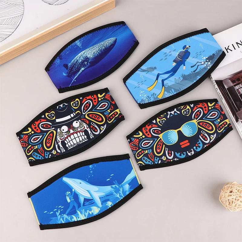 Description Picture 2 of item1Pc Diving Dive Snorkeling Mask Strap Cover Comfort Padded Protection Hair Wrap Gear Accessories Diving Masks Strap