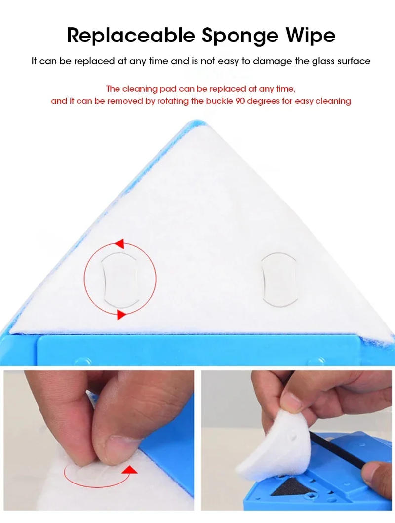 Description Picture 6 of itemMagnetic Window Cleaner for Window Cleaning Household Wiper Cleaner Glass Window Cleaner Tool