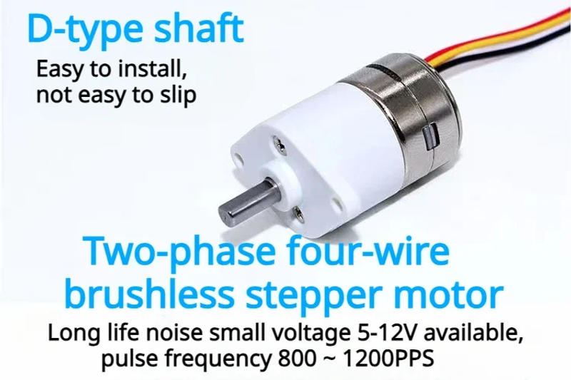 Description Picture 4 of itemDC 5V 40 Ohm GM15BY Mini 15mm Full Metal Gearbox Gear Stepper Stepping Motor 2-phases 4-wires D-shaft