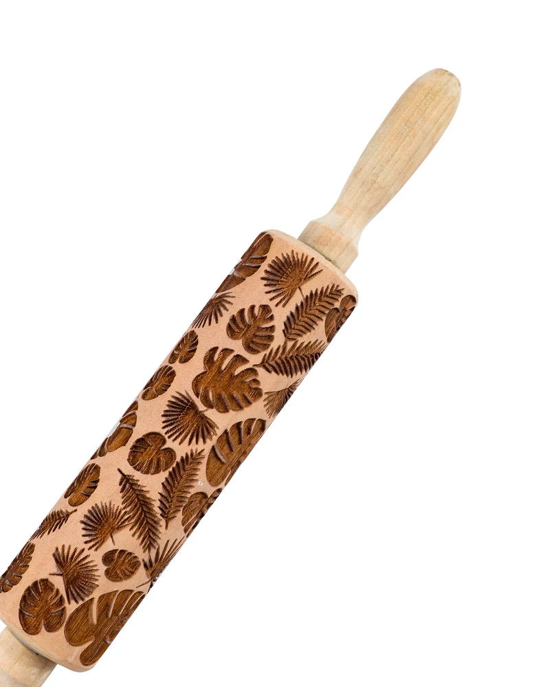 Description Picture 6 of itemPottery Art Wood Texture Roll Relief Tree Stone Flower Pattern Embossed Rod Mud Rolling Pin DIY Ceramic Pottery Tools Mud Roll