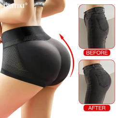 Butt Lifter Shaper Panties Women Hip Enhancer Shapewear High Waist Fake Buttocks Push Up Control Panties Padded Underwear Briefs