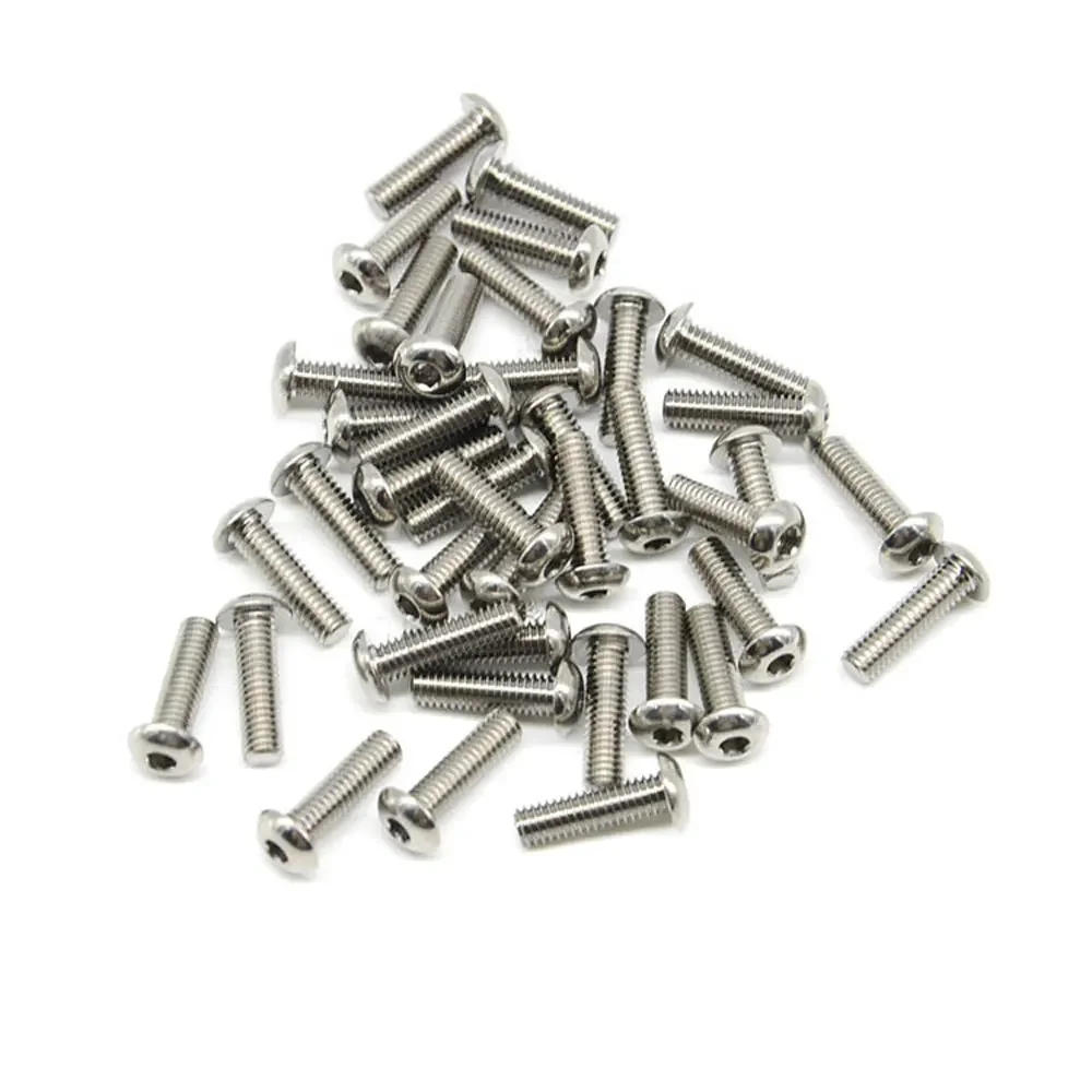 Description Picture 3 of itemM2 M2.5 M2.6 M3 M4 GR5 TC4 Titanium Alloy Button Head Screw Bolts Hex Socket Length 4mm-23mm for Model Aircraft Car DIY