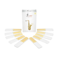 10pcs Bb Tenor Saxophone Reeds Strength 2.0 2.5 3.0 Saxophone Reed Woodwind Instrument Accessories Beginner Replacement Parts