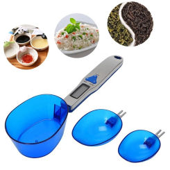 500g 0.1g Digital Scale LCD Display Kitchen Spoon Scale Electronic Measuring Spoon Scales with 3 Detachable Weighing Spoon