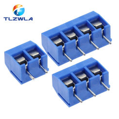 10PCS KF301-5.0MM 2P KF301-3P Pitch 5.0mm Straight Pin 2P 3P 4P Screw PCB Terminal Block Connector Blue