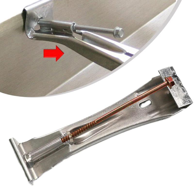 Description Picture 3 of item5" Inch K Style Aluminum Gutter Hanger W/ Clip Screw Attached For Roof Construction HOME Hardware 1 Pcs