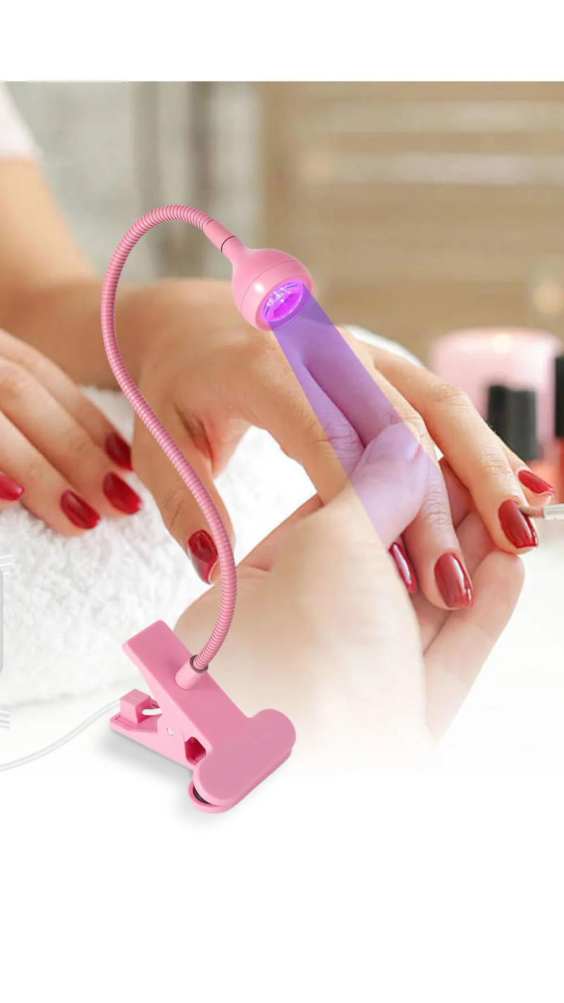 Description Picture 6 of itemNail LED UV Lamp for Drying Gel Nails Polish Clip-On Flexible Desk Mini Portable USB Nail Lamp UV Light Dryer for Manicure Salon