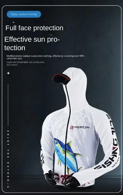 Description Picture 2 of itemOutdoor Competitive Fishing Suits for Men and Women, Quick-Drying Jacket and Pants Set, Sun-protective Shirt, Deep-Sea