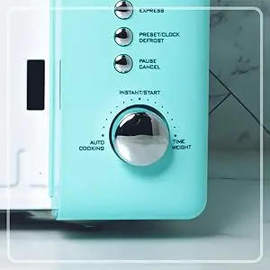 Description Picture 5 of itemRetro Compact Countertop Microwave Oven 0.7 Cu. Ft. 700-Watts with LED Digital Display Child Lock Easy Clean I