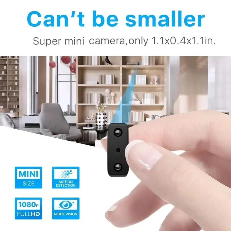 Description Picture 6 of itemSmallest Mini Camera WIFI 1080P Built-in Battery IR Night Vision Body Cam IP Remote Monitoring HD Camcorder Invisible Espia Cam