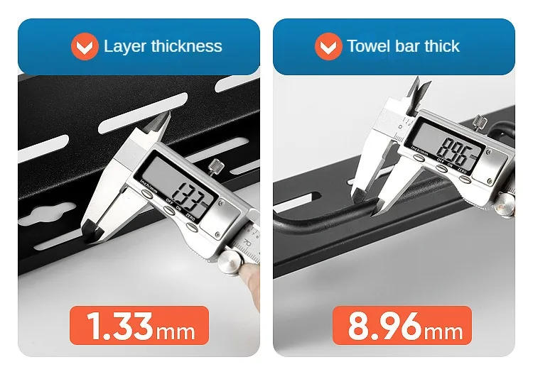Description Picture 5 of itemStainless Steel Frame Wall Mounted Knife Holder Kitchen Nail Free Storage Rack Knife With Hook Kitchen Cabinet Storage Rack