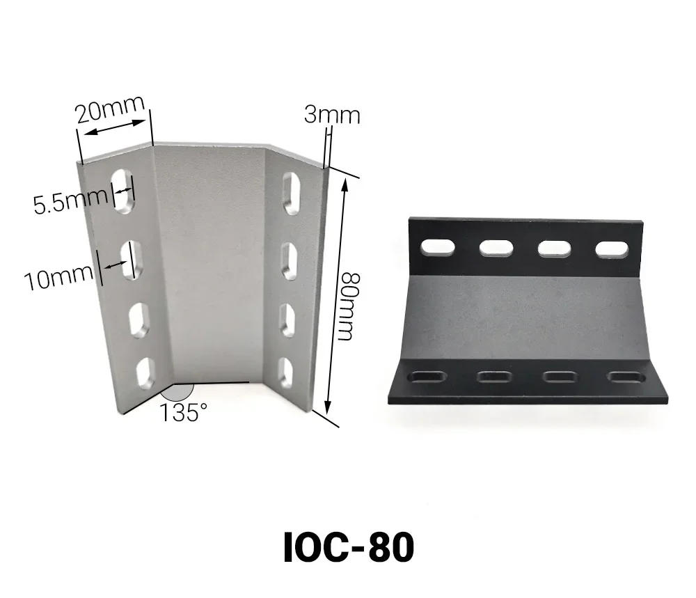 Description Picture 5 of item4Pcs Openbuilds Aluminum Inside Outside Corner Bracket  20/40/60/80mm Corner Connector for V-Slot Aluminum Extrusion Profile