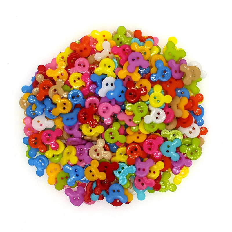 Description Picture 4 of item15mm Plastic Buttons Scrapbook 2-Holes Decorate  buttons for crafts  diy  craft supplies  buttons for clothing  kid craft