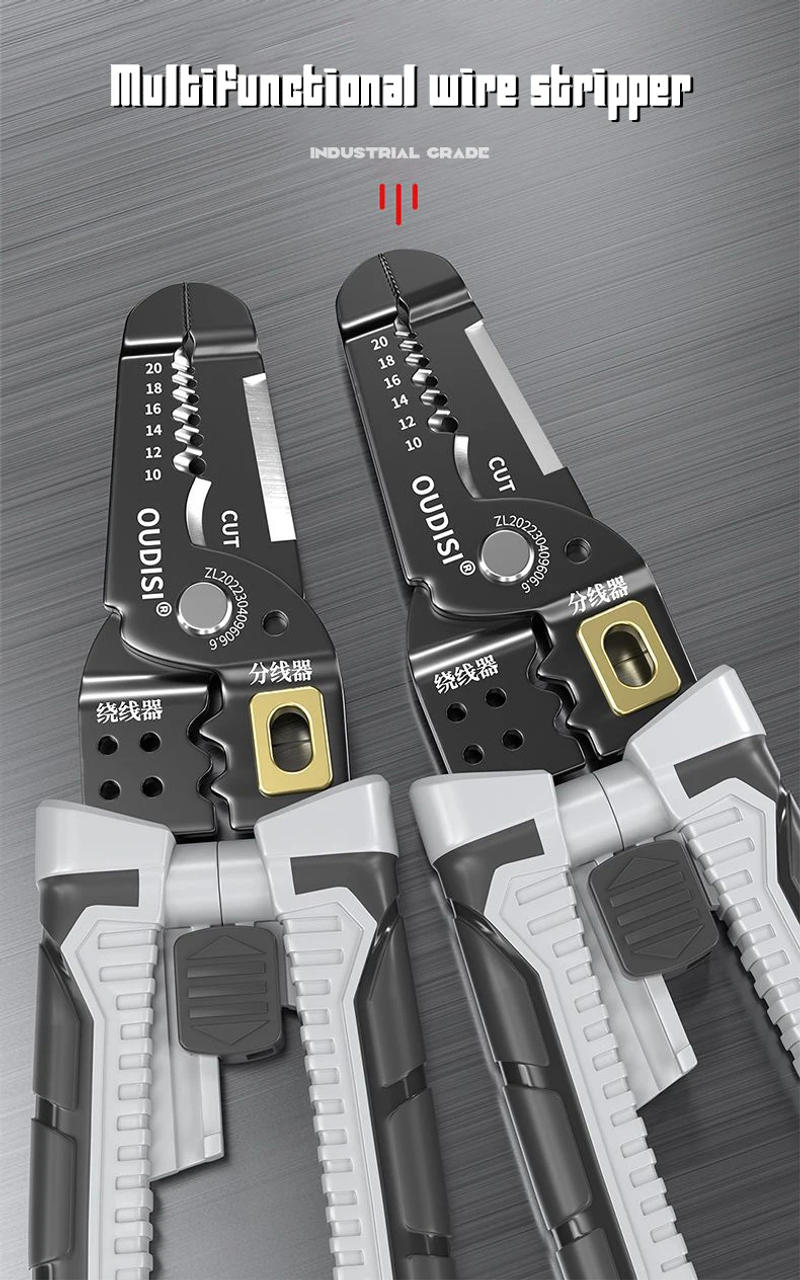 Description Picture 2 of itemWire Stripper Pulling Plier Wire Cutter Multifunction Repairing Scissors Electrical Stripping Crimping Plier Hand Tool