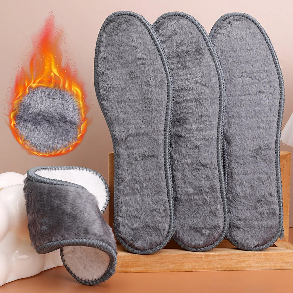 Description Picture 6 of item2/4pcs Self Heating Insoles Thermostatic Thermal Insole Faux Rabbit Fur Insole Winter Boots Pad Sole Thermal Insoles Plush Pads