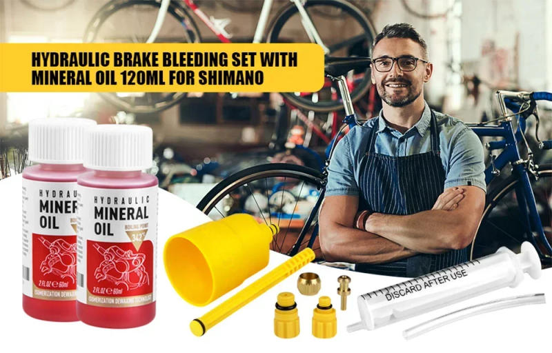 Description Picture 4 of item1PBicycle Brake Oil Bleed Tools OR 60ML Brake Fluid Change Easy To Use for SHIMANO TEKTRO Avid Series MTB Road Bike Repair Tool