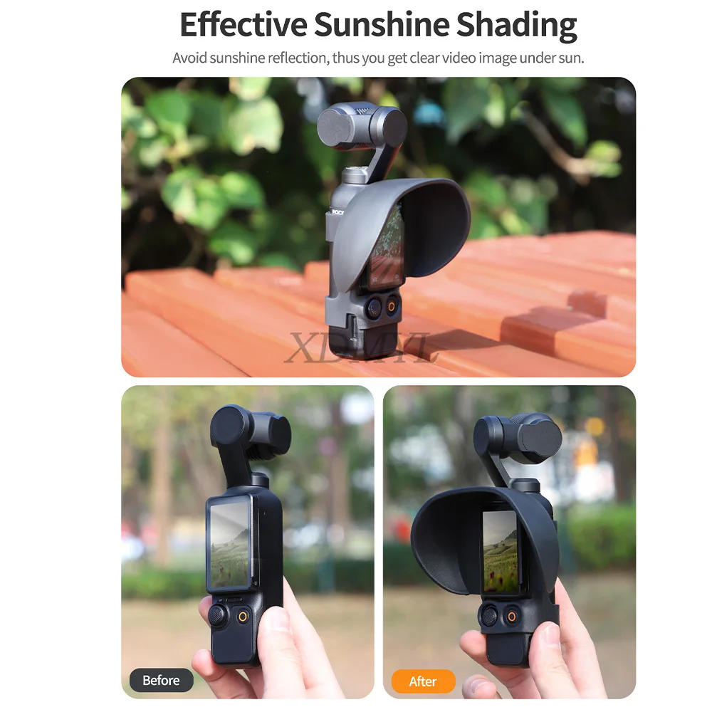 Description Picture 6 of itemSunnylife Light Blocking Sunshade for DJI Pocket 3 Screen Hood Sun Shade Hood Cover for DJI Pocket3 Handheld Gimbal Accessories