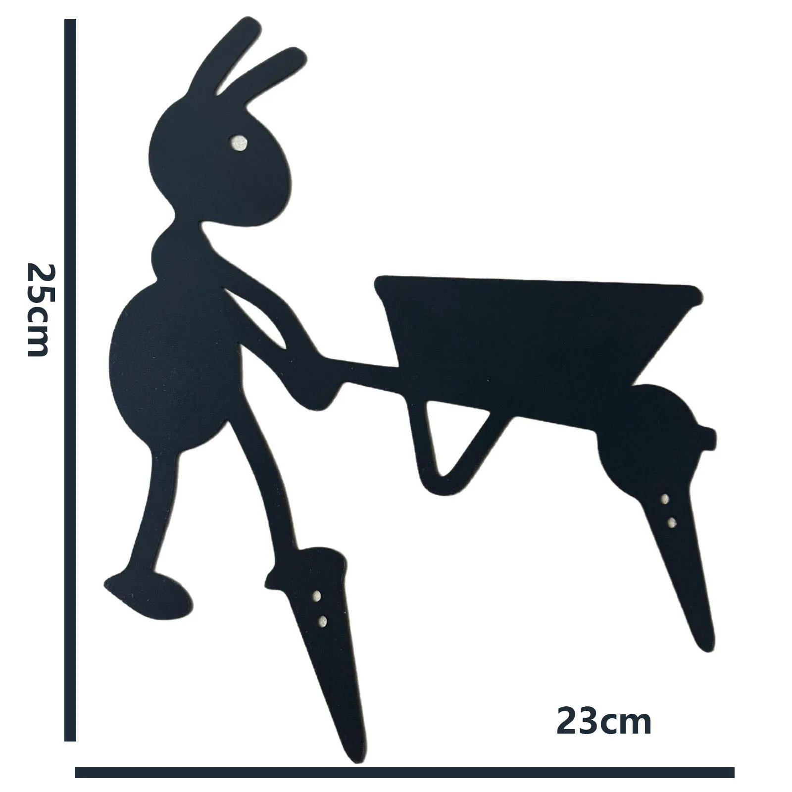 Description Picture 3 of itemMetal Ant Garden Decor Outdoor Yard Art Lawn Stakes Backyard Ornaments Iron Crafts Gardening Decoration Animal Sculptures