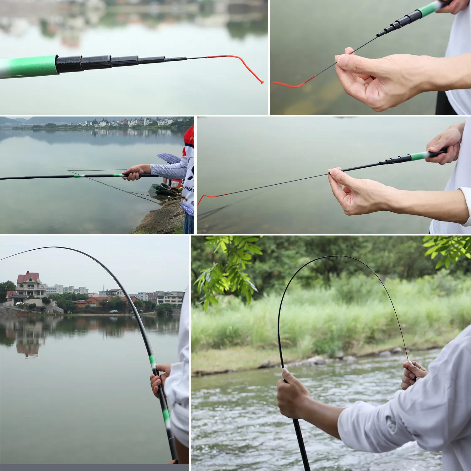 Description Picture 5 of itemSougayilang Carp Fishing Rod 2.7/3.6/4.5/5.4M Portable Ultra Light Telescopic Fishing Pole Max Drag 5Kg Fishing Tools