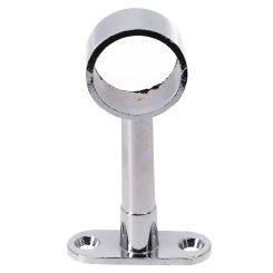 1/3pcs Basics Curtain Rod Ceiling-Mount Bracket Round Chrome Centre Support Bracket For Wardrobe Rail Rod Socket Holder 25mm