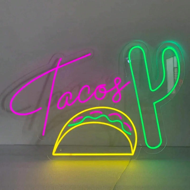 Description Picture 5 of itemBurrito Shape Neon Sign LED Neon Lights Color Night Light For Party Bar Hotel Bedroom Music Club Massage Restaurant Wall Decor