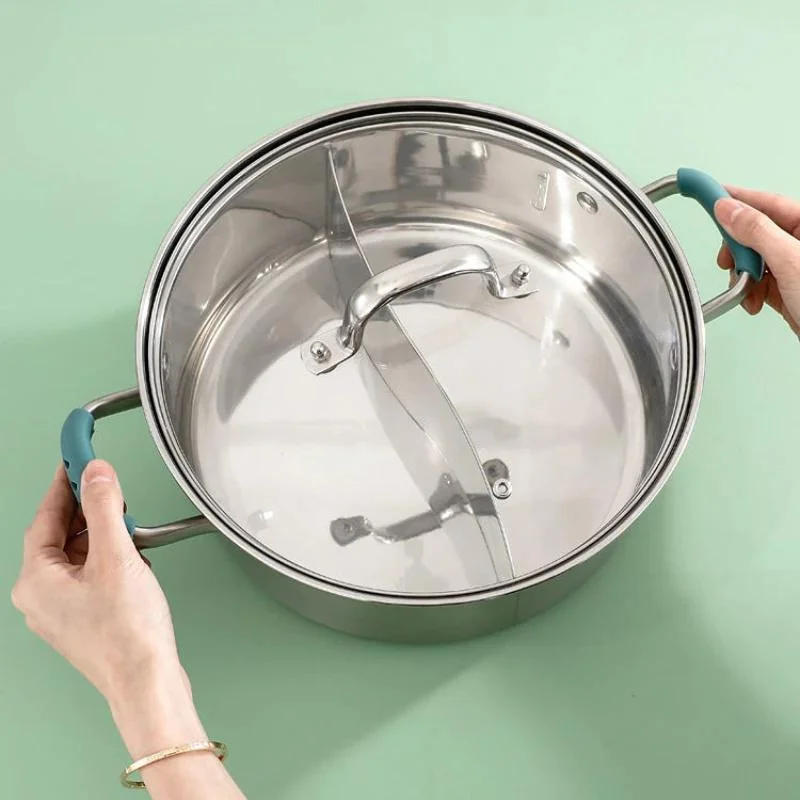 Description Picture 6 of item2Pc Silicone Pan Handle Cover Heat Insulation Covers Pot Ear Clip Steamer Casserole PanHandle Holder Non-slip Kitchen Tools