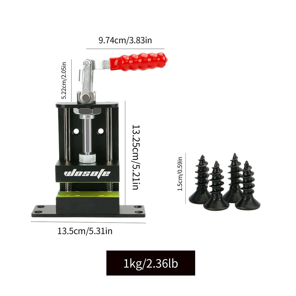 Description Picture 5 of item1 Set Golf Club Vise for Regripping with Vise Clamp & Hook Knife Quick Release Shaft Clamp Golf Grip Removal Tool Replacement