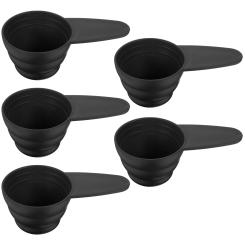 5Pcs Plastic Measuring Spoon Coffee for Scoop Kitchen Tea Loose Portion Long Handle Spoons Measuring Spoon with Short Handle Bar