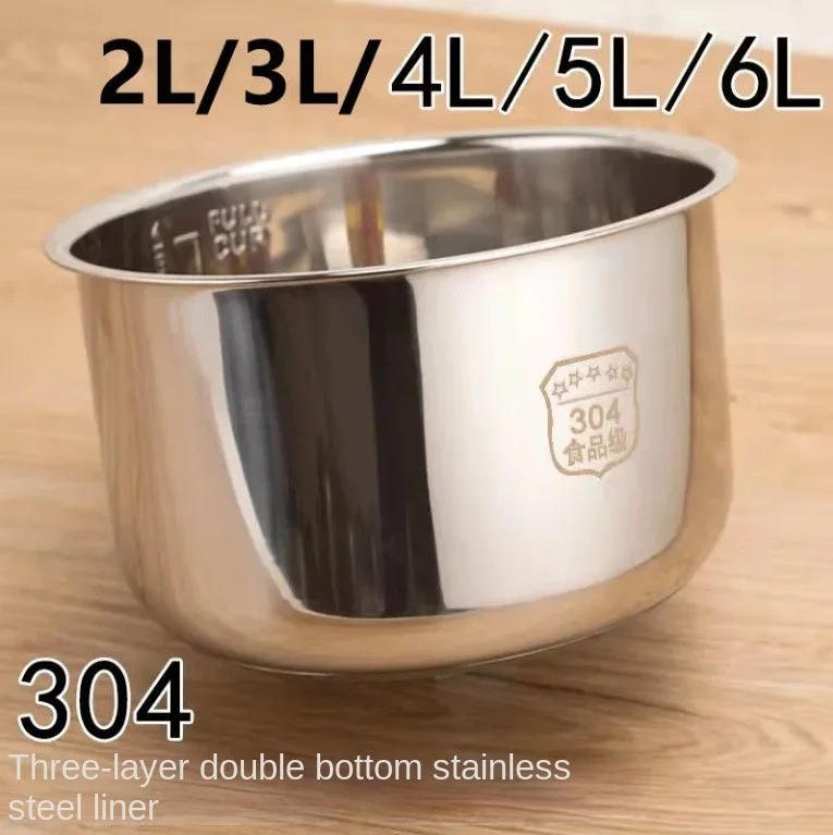 Description Picture 3 of itemElectric pressure cooker liner stainless steel 304 non-stick pan universal old-fashioned rice cooker lining