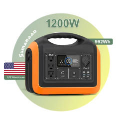 1200W LifePo4 Power Station  Solar Generator Camping Portable Energy Storage System Fishing RV Outdoor UPS with Solar Panel