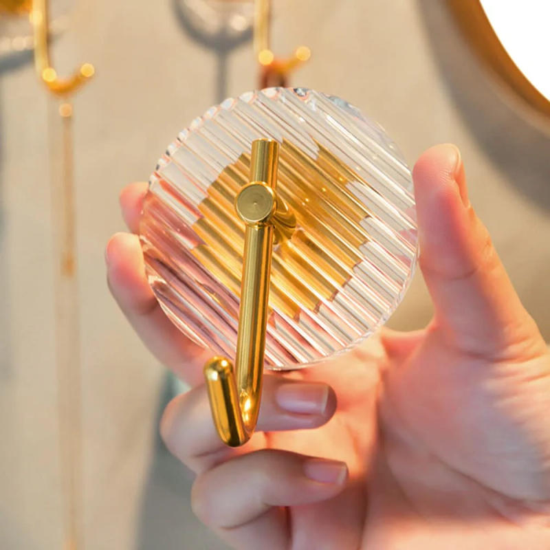 Description Picture 6 of item3PCS Self Adhesive Acrylic Wall Hooks Waterproof Towel Hooks For Bathroom Shower Home Organization For Luxury Design Strong Hold