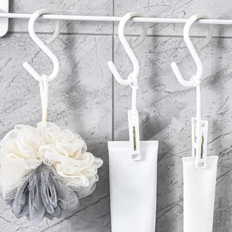 Description Picture 6 of item12 Pcs S-hook Hangers For Coats Multipurpose Keys Hooks Closet Clothes Pp Hanging Holder Multi-functional