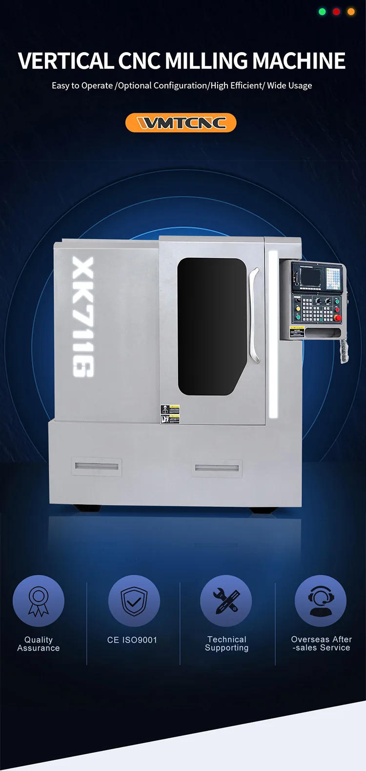 Description Picture 2 of itemsmall milling cnc metal milling machine XK7116 with high spindle speed
