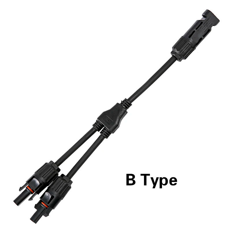 Description Picture 6 of itemPVMC Parallel Connector Practical Solar Branch Adapter Solars Panel Cables Distributor In-line Socket Photovoltaic Connectors