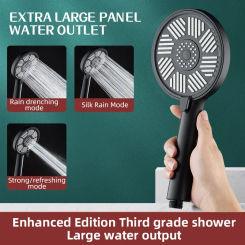 New Three-Speed Supercharged Shower Head Handheld Shower Nozzle Bathroom Shower Accessories