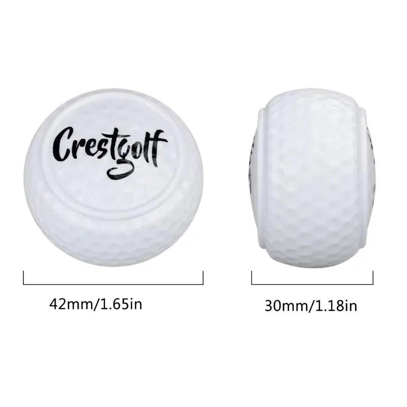 Description Picture 2 of item1Pcs/2Pcs/5Pcs Flat Golf Training Balls  Flat Shape Golf Ball Two Layer Driving Balls Golf Practice Balls for Swing Putter