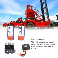 12V 250A Winch Relay Kit with Remote Controller Relay Contactor Switch for Industrial Vehicle