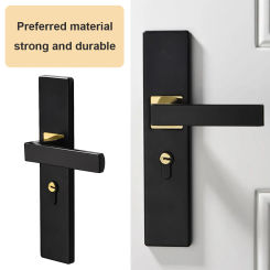 Metal Door Security Lock Anti-theft Mechanical Door Lock with Keys Security Entrance Door Knobs Lock for Interior Wood Door