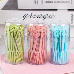 Mini Children's Animal Farm Fruit Fork Cartoon Snack Cake Fork Bento Accessories Dessert Food Fruit Toothpicks Chopsticks